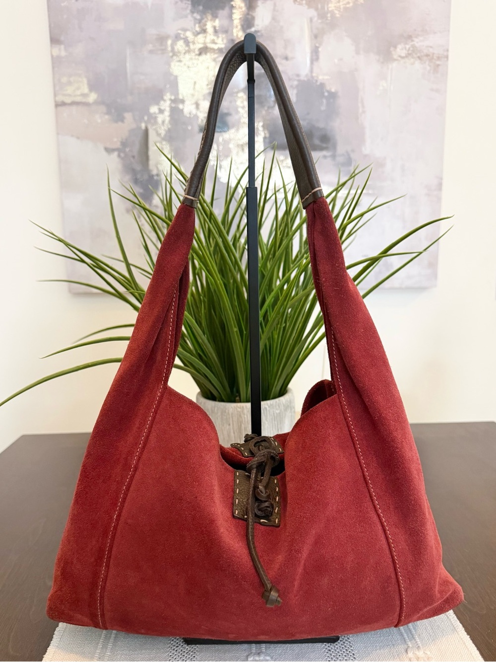 Dooney & Bourke Made in Italy Suede Hobo